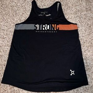 Orangetheory Ripped Black Tank Top